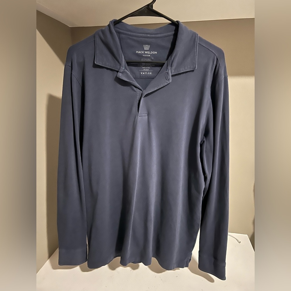 Mack Weldon long sleeve polo shirt